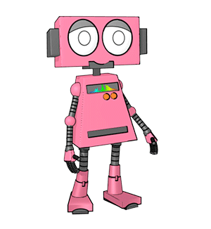 Boon-dah Learning Robot Mascot